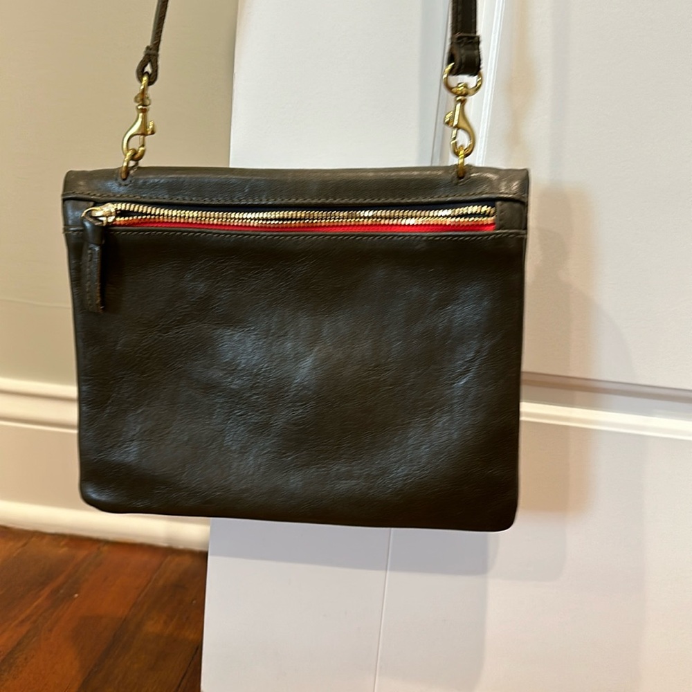 Like new Clare V double zip crossbody